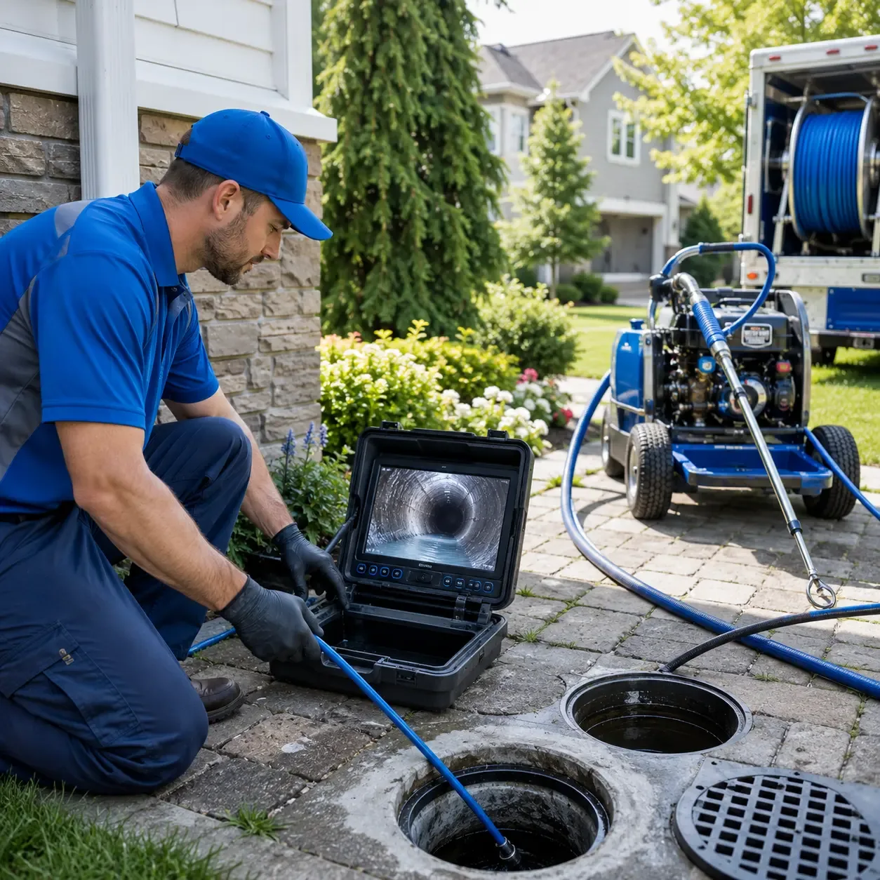 Outdoor drain cleaning professionals serving North Ferrisburgh, VT