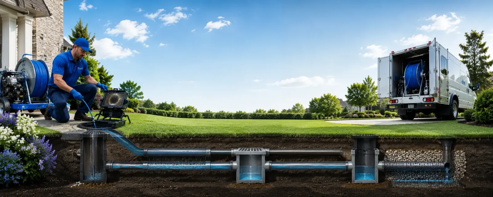 Outdoor drain cleaning information for North Ferrisburgh, VT